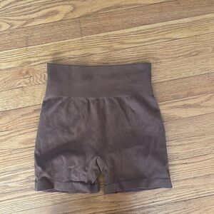 Brown workout shorts, Size medium brand OQQ from amazon